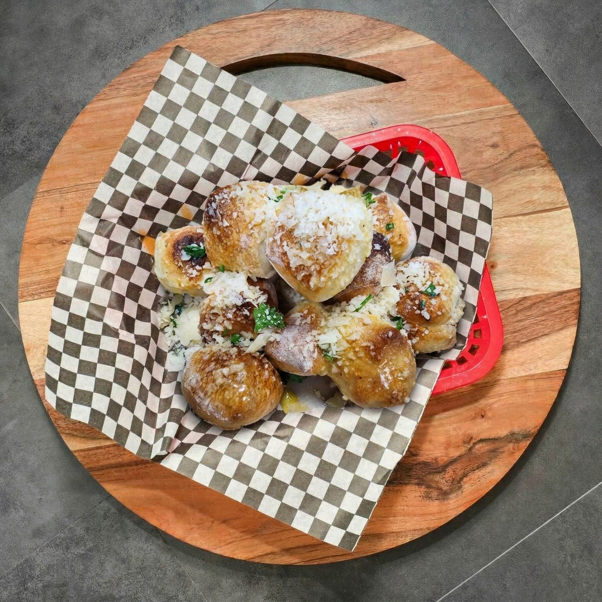 Garlic Balls With Marinara.